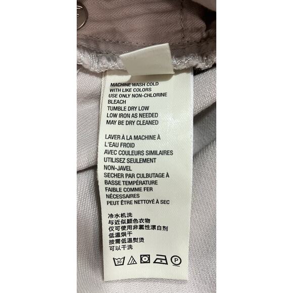 Free People Distressed Khaki Jeans With Frayed Ends Women’s Size 26 - Picture 11 of 13